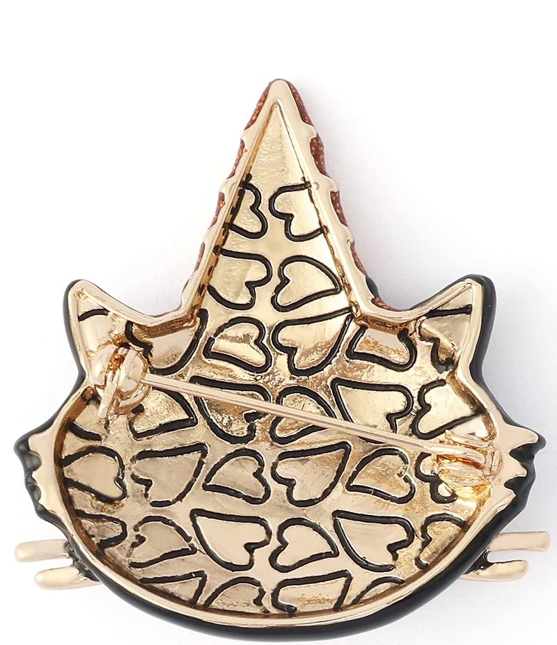 Betsey Johnson Halloween Witchy Cat Brooch