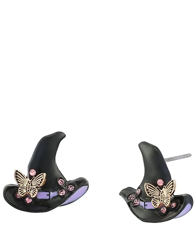 Betsey Johnson Halloween Witchy Stud Earrings