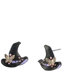 Betsey Johnson Halloween Witchy Stud Earrings