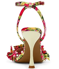 Betsey Johnson Hilley Floral Rhinestone Detail Dress Sandals
