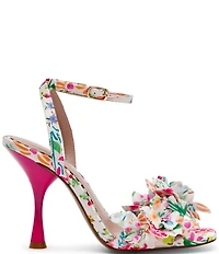 Betsey Johnson Hilley Floral Rhinestone Detail Dress Sandals