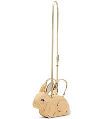 Betsey Johnson Hip-Hop Raffia Studded Handle Satchel Bag