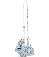 Betsey Johnson Hip-Hop Toile Bunny Handle Satchel Bag