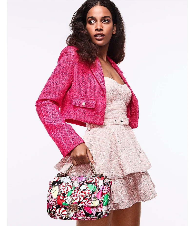 Betsey Johnson Holiday Blow Out Satchel Bag