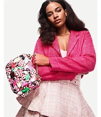 Betsey Johnson Holiday Blow Out Satchel Bag