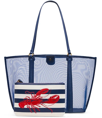Betsey Johnson Hotter Than Butter Mesh Tote Bag