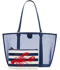 Betsey Johnson Hotter Than Butter Mesh Tote Bag