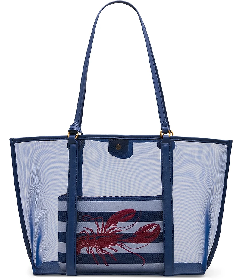 Betsey Johnson Hotter Than Butter Mesh Tote Bag