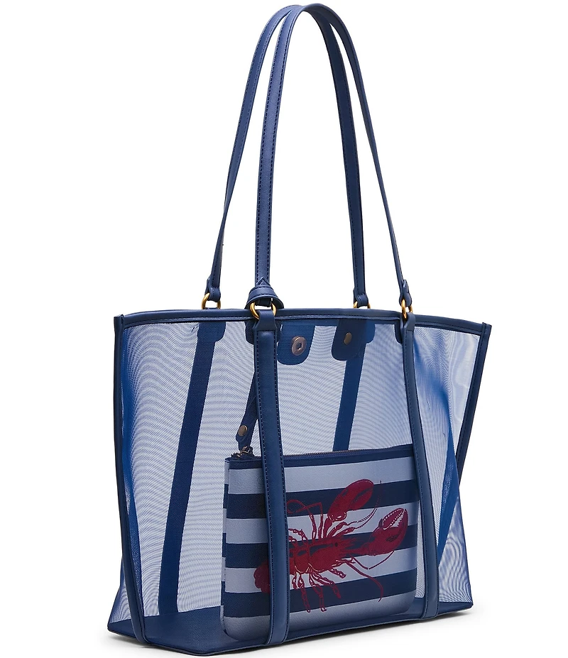 Betsey Johnson Hotter Than Butter Mesh Tote Bag