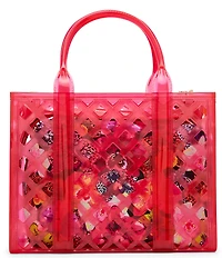 Betsey Johnson Jammin Pouch and Clear Satchel Handle Bag