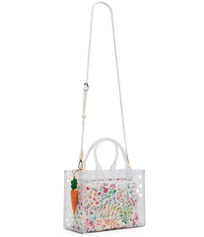 Betsey Johnson Jammin Pouch and Clear Satchel Handle Bag