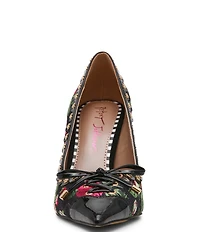 Betsey Johnson Jovi Floral Print Pointed Toe Pumps