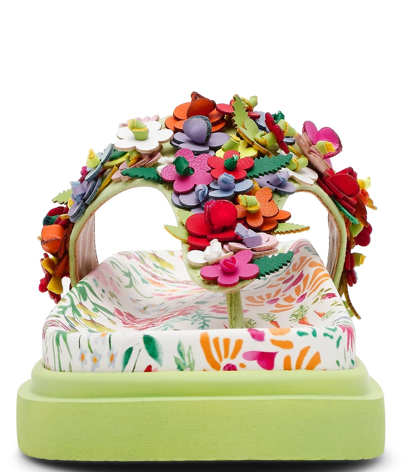 Betsey Johnson Kammeron 3D Floral Thong Footbed Sandals