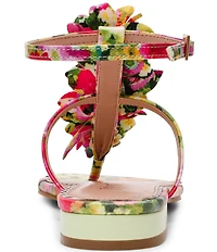 Betsey Johnson Kenedy Flower and Rhinestone Embellished Thong Sandals