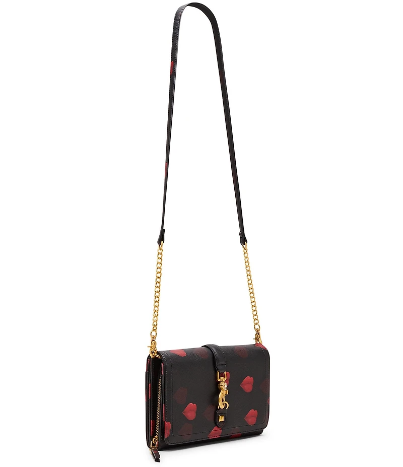 Betsey Johnson Kisses Novelty Wallet Crossbody Bag
