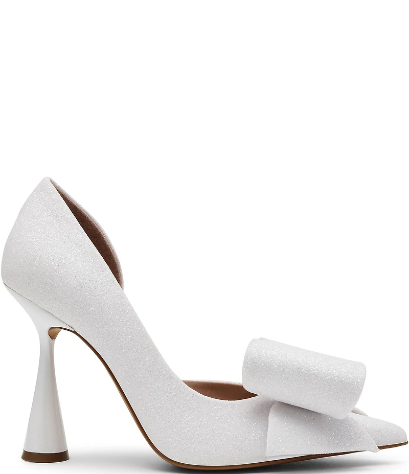 Betsey Johnson Kyliee Oversized Bow and Pearl Ornament Detail Pumps