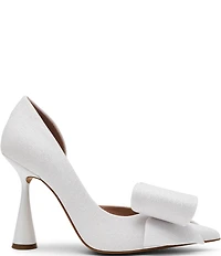 Betsey Johnson Kyliee Oversized Bow and Pearl Ornament Detail Pumps