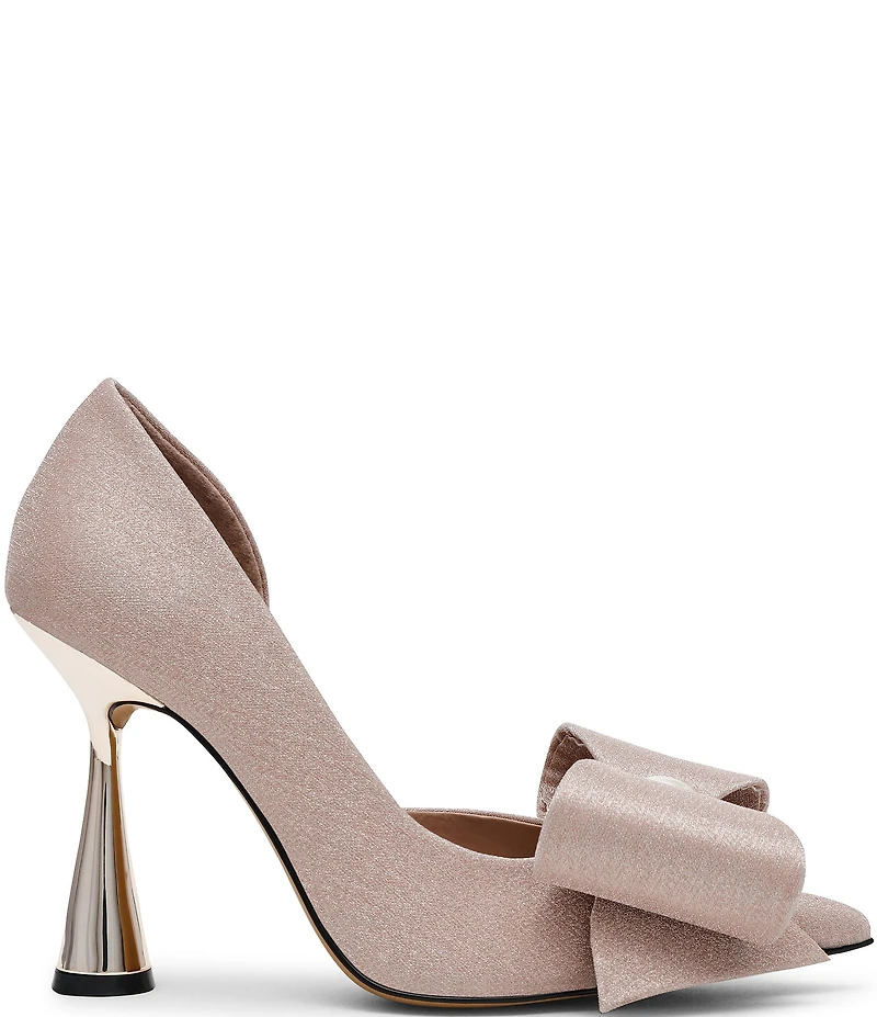 Betsey Johnson Kyliee Oversized Bow and Pearl Ornament Detail Pumps