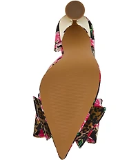 Betsey Johnson Kyliee Rose Leopard Oversized Bow and Pearl Ornament Detail Pumps