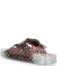Betsey Johnson Landin Fruit Print Jelly Footbed Sandals