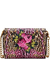 Betsey Johnson Leopard Floral Crossbody Bag