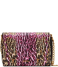 Betsey Johnson Leopard Floral Crossbody Bag