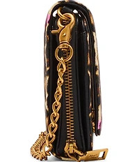 Betsey Johnson Leopard Floral Crossbody Bag