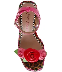 Betsey Johnson Lizzete Rhinestone Wedge Dress Sandals