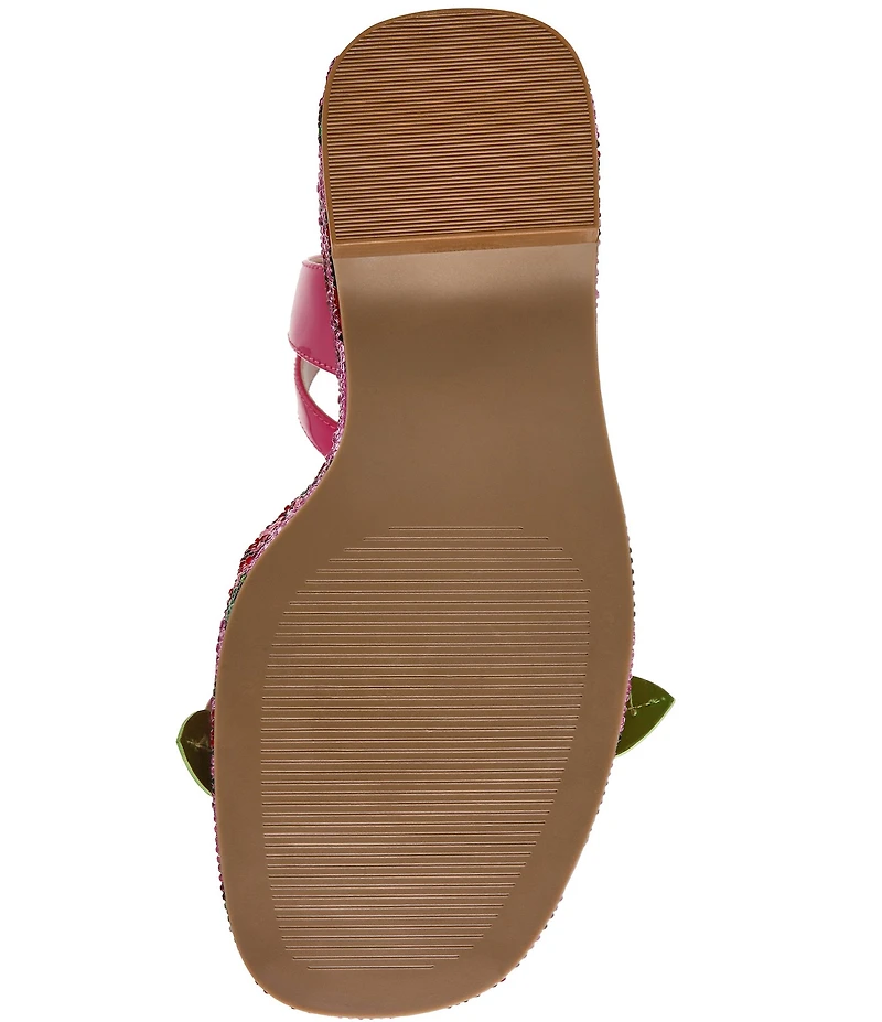 Betsey Johnson Lizzete Rhinestone Wedge Dress Sandals