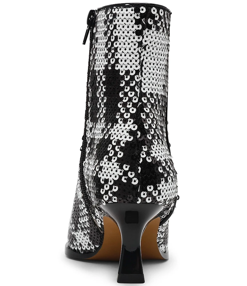 Betsey Johnson Louisa Plaid Embellished Kitten Heel Booties