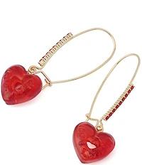 Betsey Johnson Love Spell Candy Heart Dangle Drop Earrings