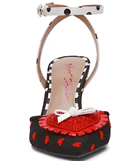 Betsey Johnson Lovely Mesh Heart Ornament Dress Pumps