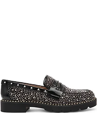Betsey Johnson Lydiaa Rhinestone Penny Loafers