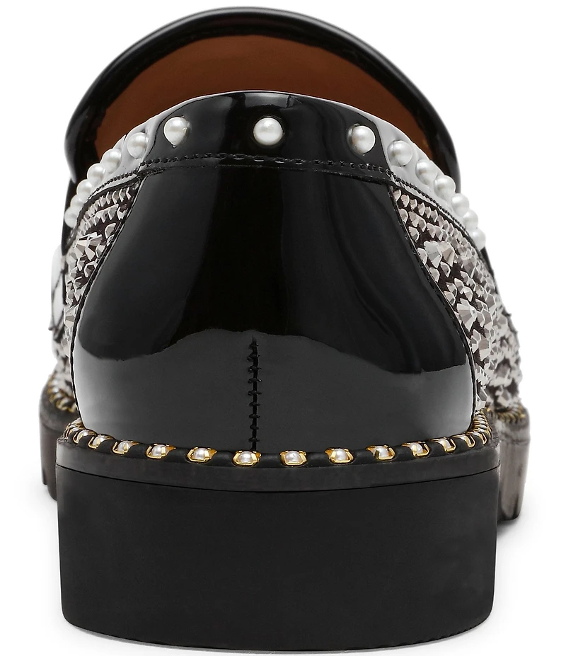 Betsey Johnson Lydiaa Rhinestone Penny Loafers