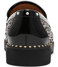 Betsey Johnson Lydiaa Rhinestone Penny Loafers