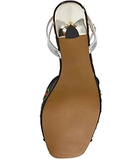 Betsey Johnson Martini Mesh Olive Ornament Dress Sandals