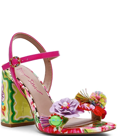 Betsey Johnson Masen Beaded Fish Embellished Dress Sandals