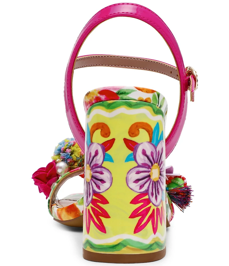 Betsey Johnson Masen Beaded Fish Embellished Dress Sandals