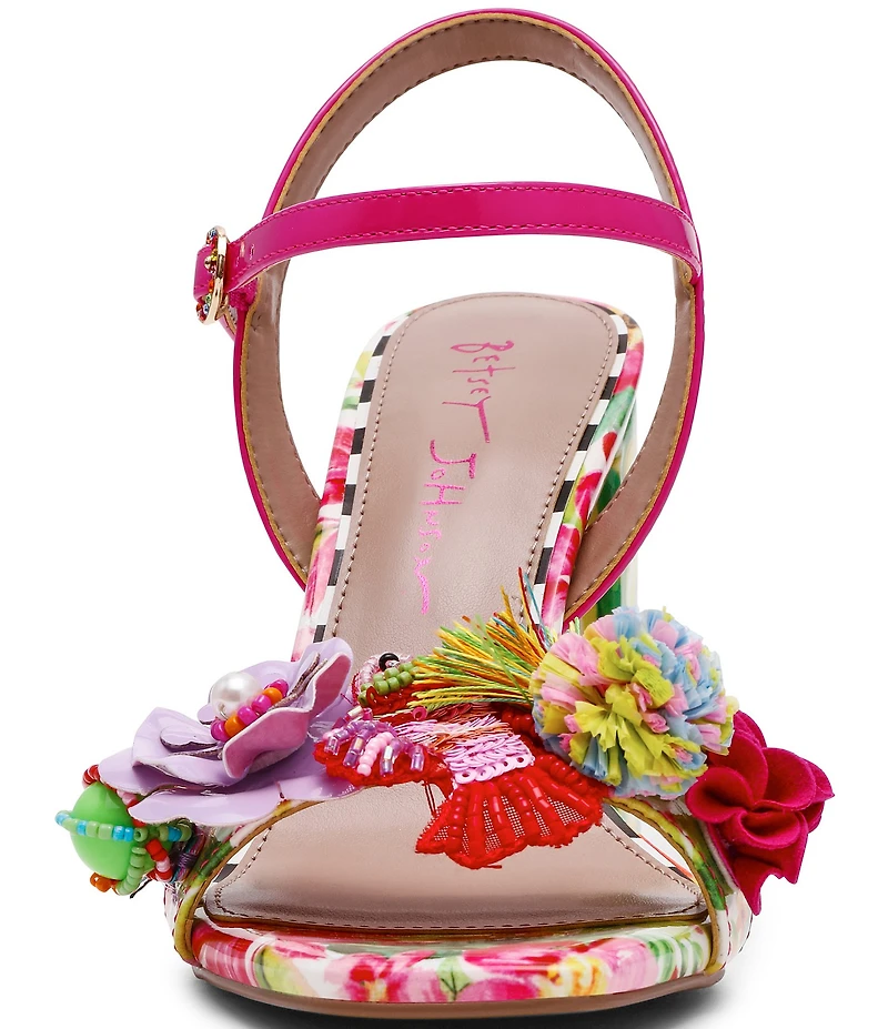 Betsey Johnson Masen Beaded Fish Embellished Dress Sandals