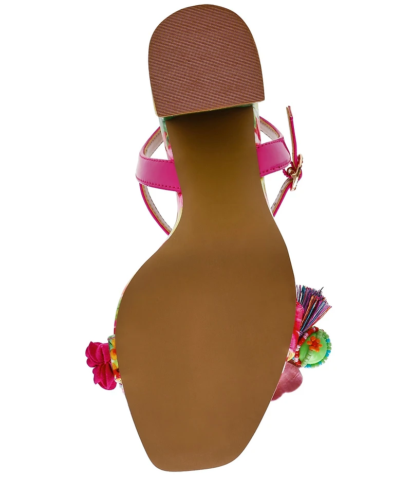 Betsey Johnson Masen Beaded Fish Embellished Dress Sandals