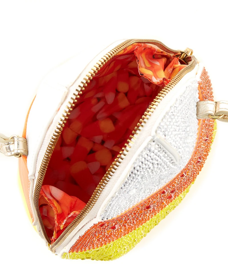 Betsey Johnson Me So Corny Rhinestoned Crossbody Bag