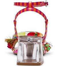 Betsey Johnson Merrily Beaded Fish Ornament Dress Sandals