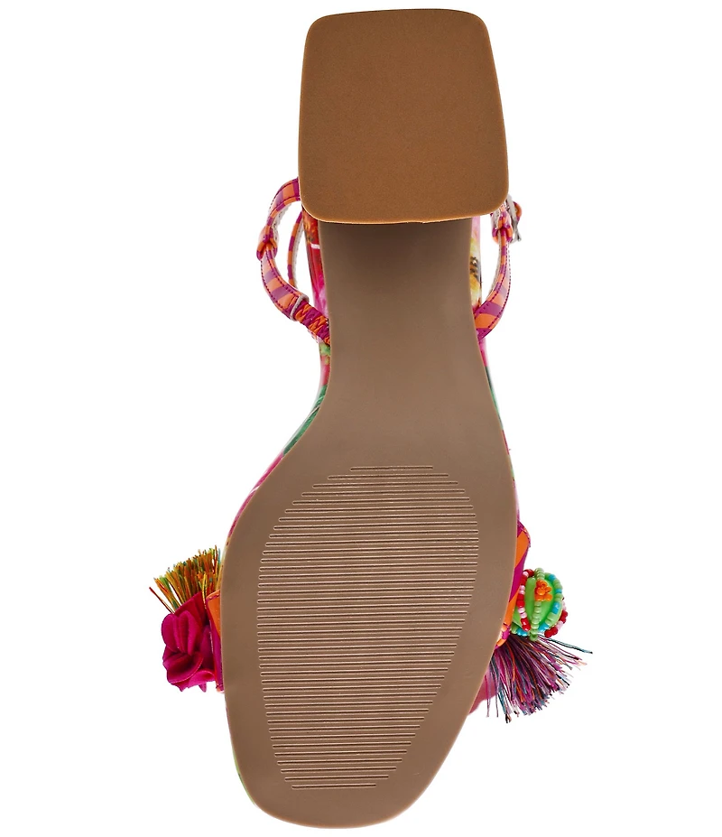 Betsey Johnson Merrily Beaded Fish Ornament Dress Sandals