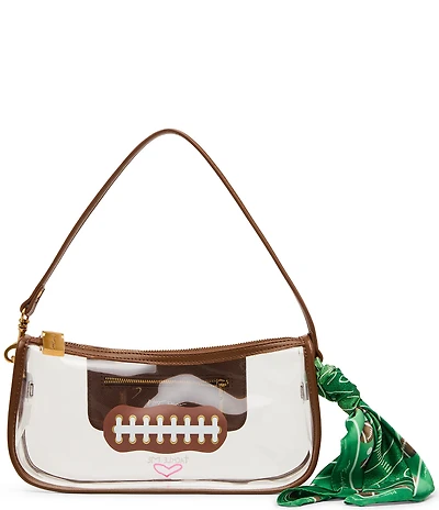 Betsey Johnson Miss Touchdown Clear Football Shoulder Bag