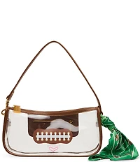 Betsey Johnson Miss Touchdown Clear Football Shoulder Bag