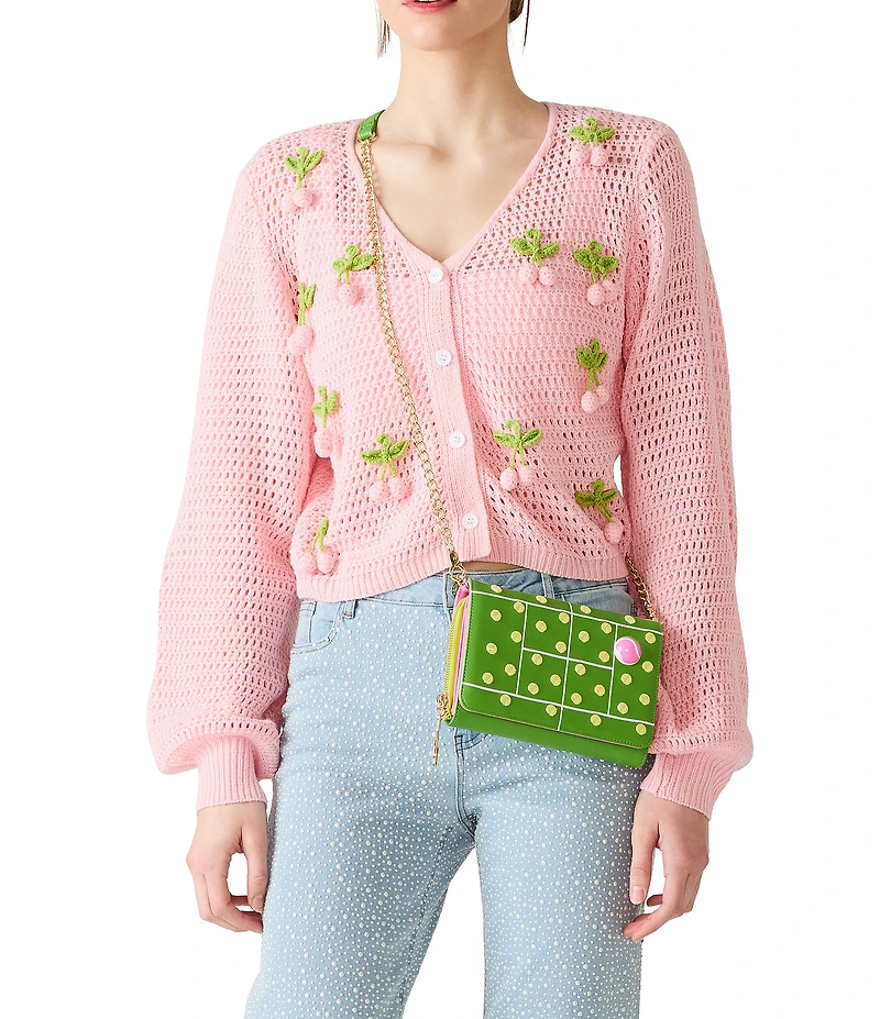 Betsey Johnson Net Worth Wallet on a Chain Crossbody