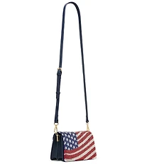 Betsey Johnson Oh My Stars Americana Rhinestoned Crossbody Bag