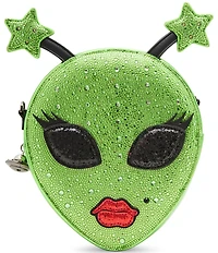 Betsey Johnson Out Of Your Orbit Rhinestone Novelty Crossbody Bag