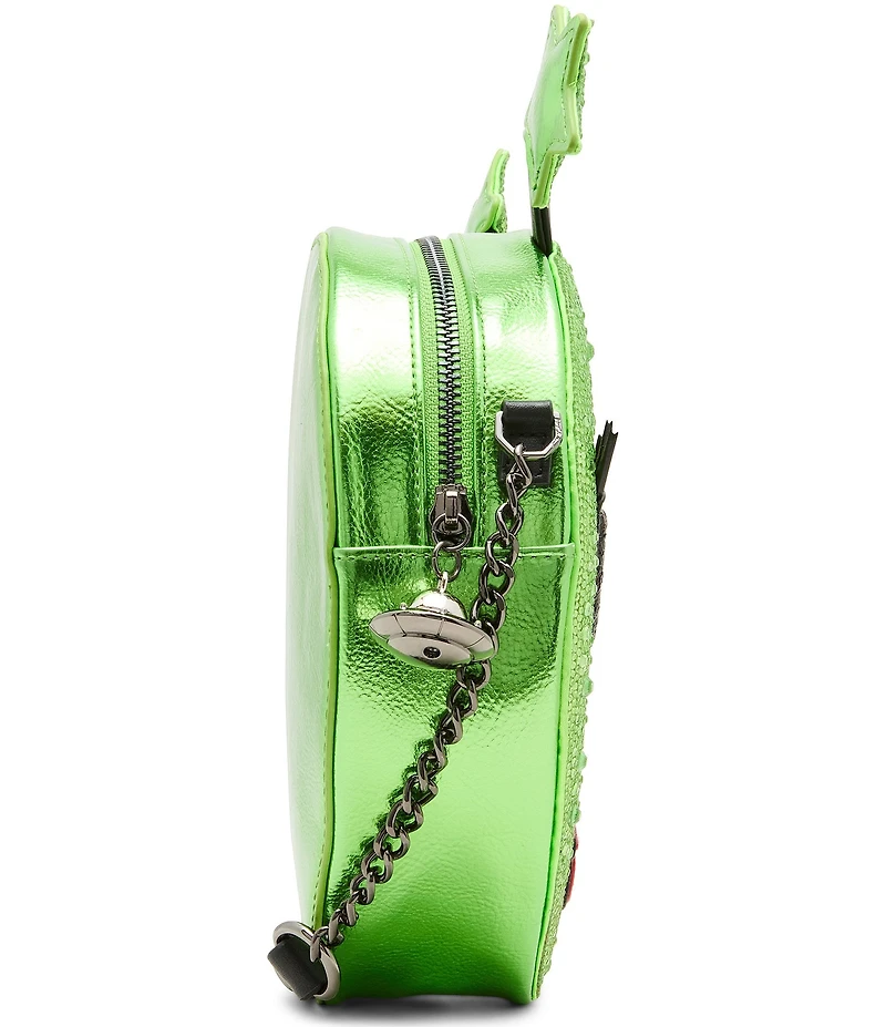 Betsey Johnson Out Of Your Orbit Rhinestone Novelty Crossbody Bag