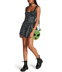 Betsey Johnson Out Of Your Orbit Rhinestone Novelty Crossbody Bag